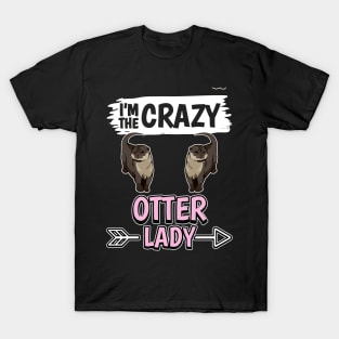 Sea Otter I'm The Crazy Otter Lady T-Shirt